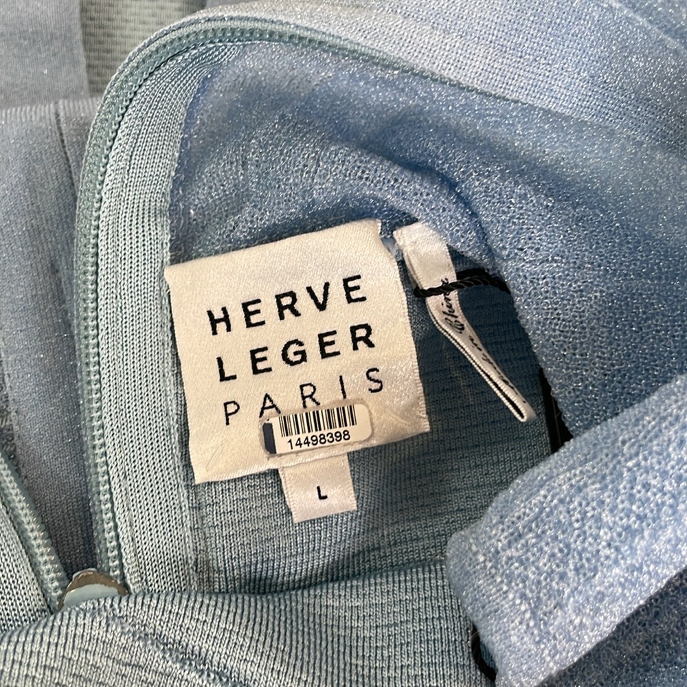 Herve Ledger, Sheer Bustier Gown Size L - Picture 4 of 12